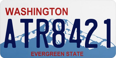 WA license plate ATR8421