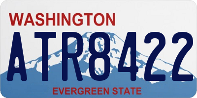 WA license plate ATR8422