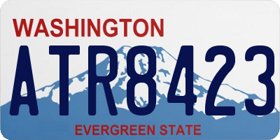 WA license plate ATR8423
