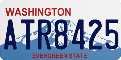 WA license plate ATR8425