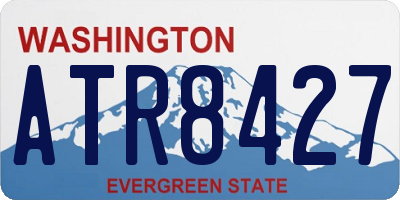 WA license plate ATR8427