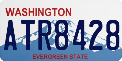 WA license plate ATR8428