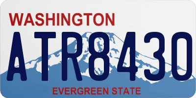 WA license plate ATR8430