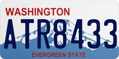 WA license plate ATR8433