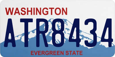 WA license plate ATR8434