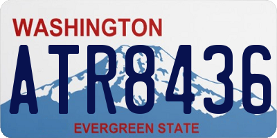 WA license plate ATR8436