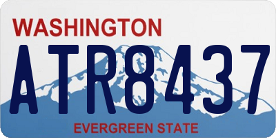 WA license plate ATR8437