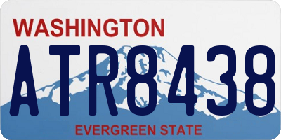 WA license plate ATR8438