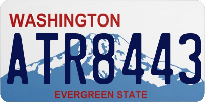 WA license plate ATR8443