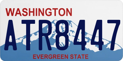 WA license plate ATR8447
