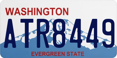 WA license plate ATR8449