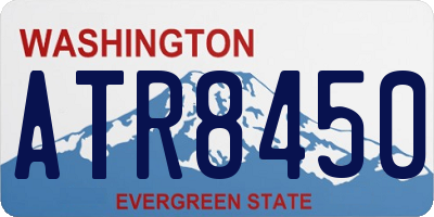 WA license plate ATR8450