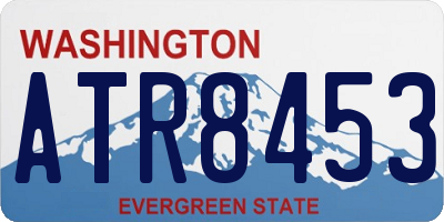 WA license plate ATR8453