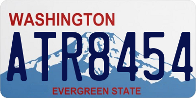 WA license plate ATR8454