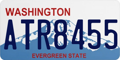 WA license plate ATR8455