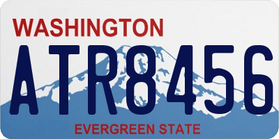 WA license plate ATR8456