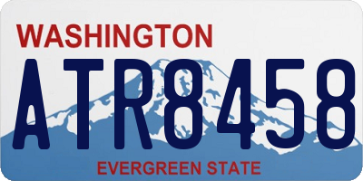 WA license plate ATR8458
