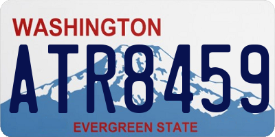 WA license plate ATR8459
