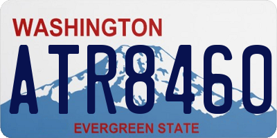 WA license plate ATR8460