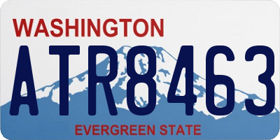 WA license plate ATR8463