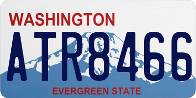 WA license plate ATR8466