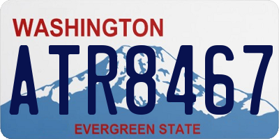 WA license plate ATR8467