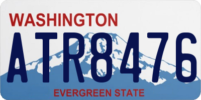 WA license plate ATR8476