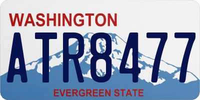 WA license plate ATR8477