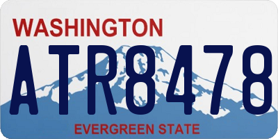 WA license plate ATR8478