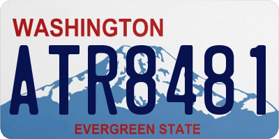 WA license plate ATR8481