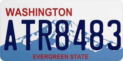 WA license plate ATR8483