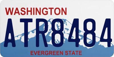 WA license plate ATR8484