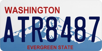 WA license plate ATR8487