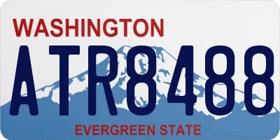 WA license plate ATR8488
