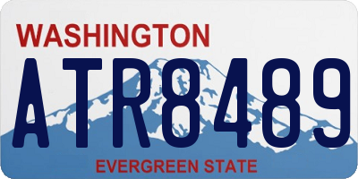 WA license plate ATR8489