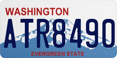 WA license plate ATR8490