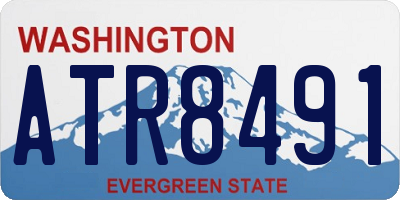 WA license plate ATR8491