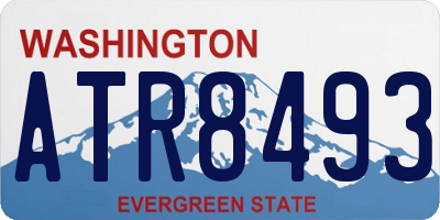 WA license plate ATR8493