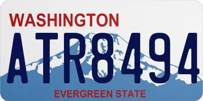 WA license plate ATR8494