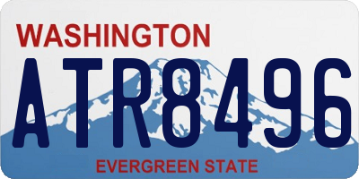 WA license plate ATR8496