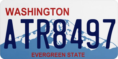 WA license plate ATR8497