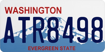 WA license plate ATR8498