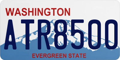 WA license plate ATR8500