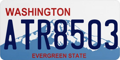 WA license plate ATR8503