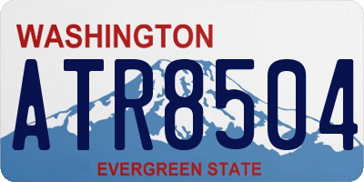 WA license plate ATR8504