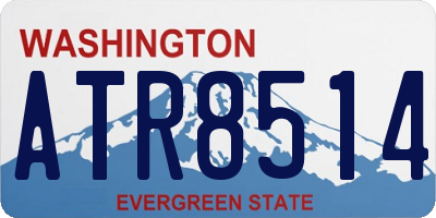 WA license plate ATR8514