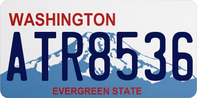 WA license plate ATR8536
