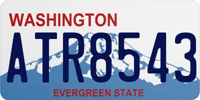 WA license plate ATR8543