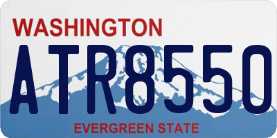 WA license plate ATR8550