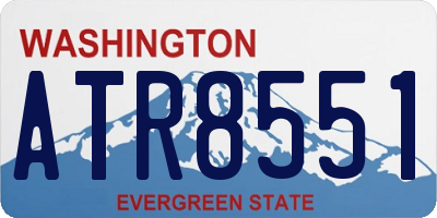 WA license plate ATR8551